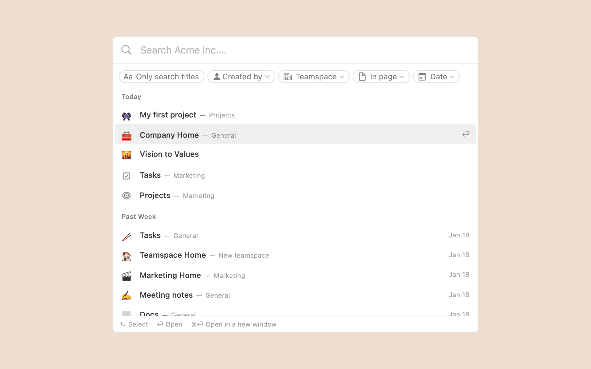 Utiliser la recherche ─ bannière