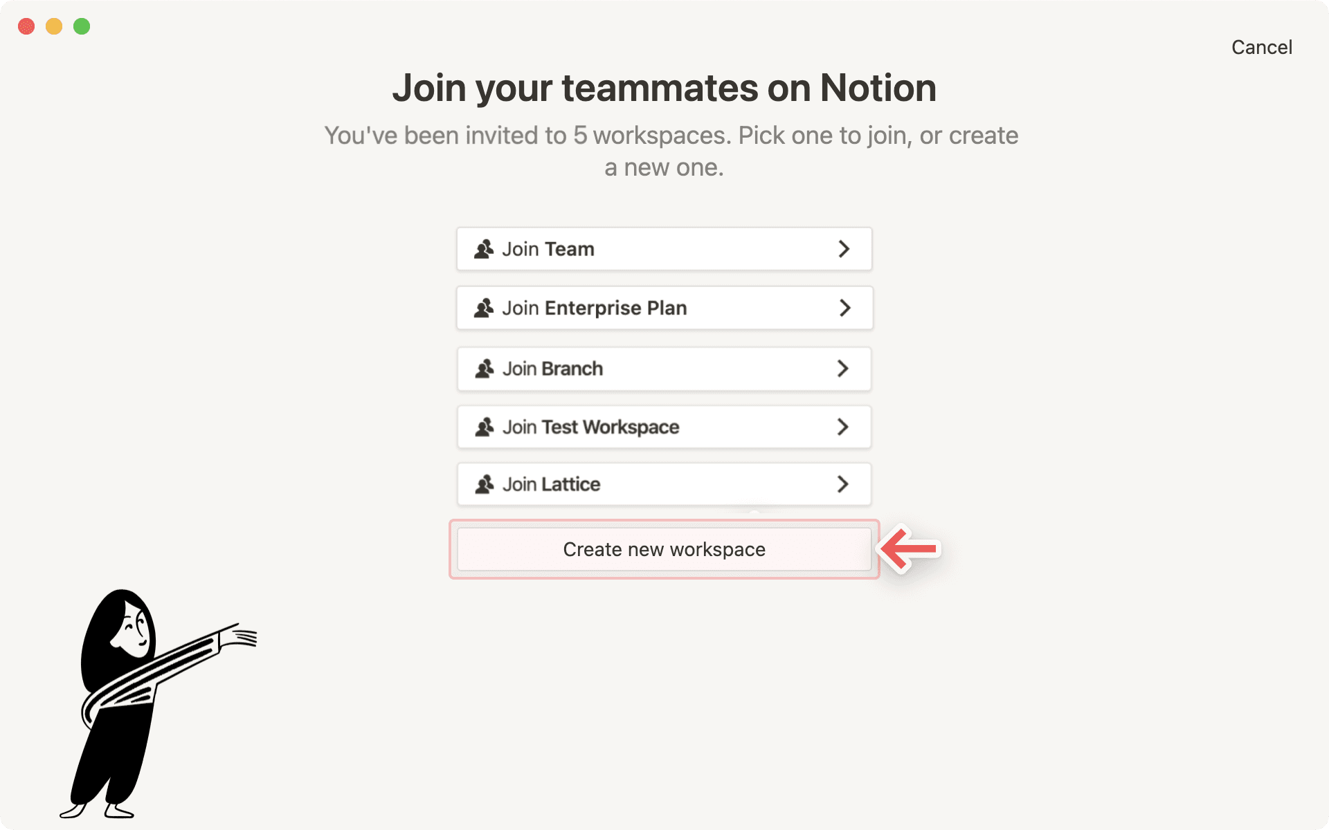 Créer un espace de travail