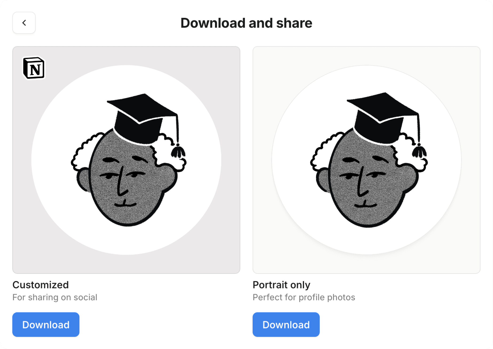 Aide : télécharger Notion Visages