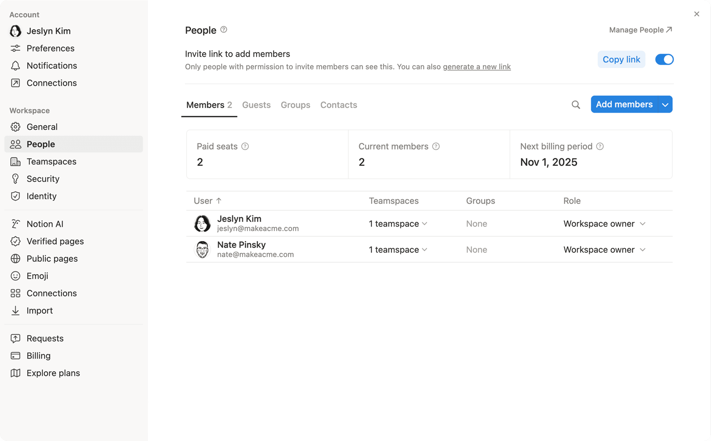 Aide : gérer les utilisateurs payés et les membres