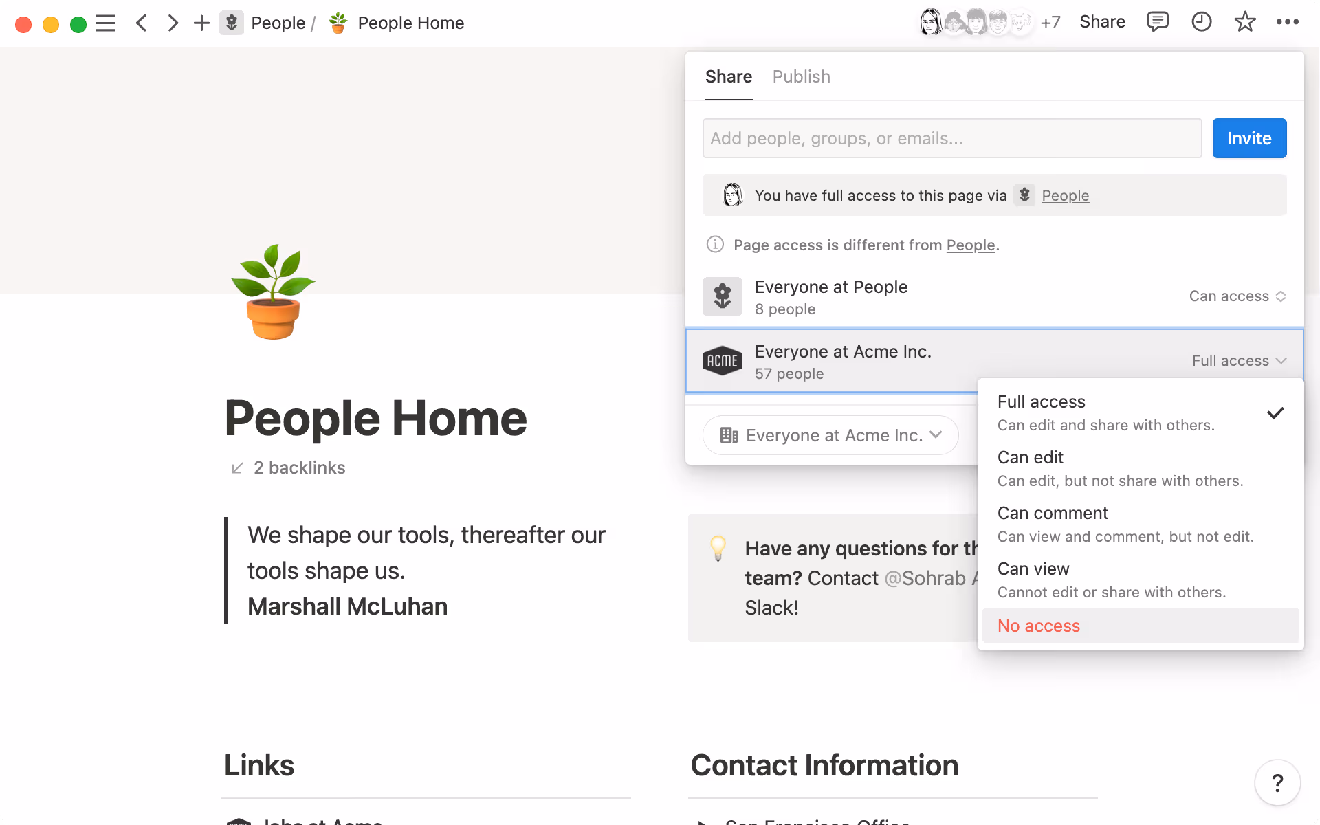 Donnez aux différents membres de votre équipe des autorisations en fonction de leurs besoins.