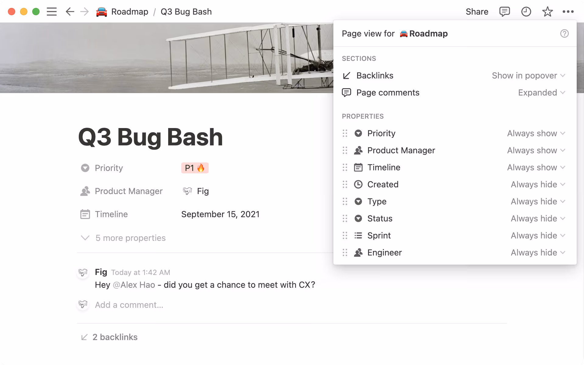 Personnaliser une page de base de données