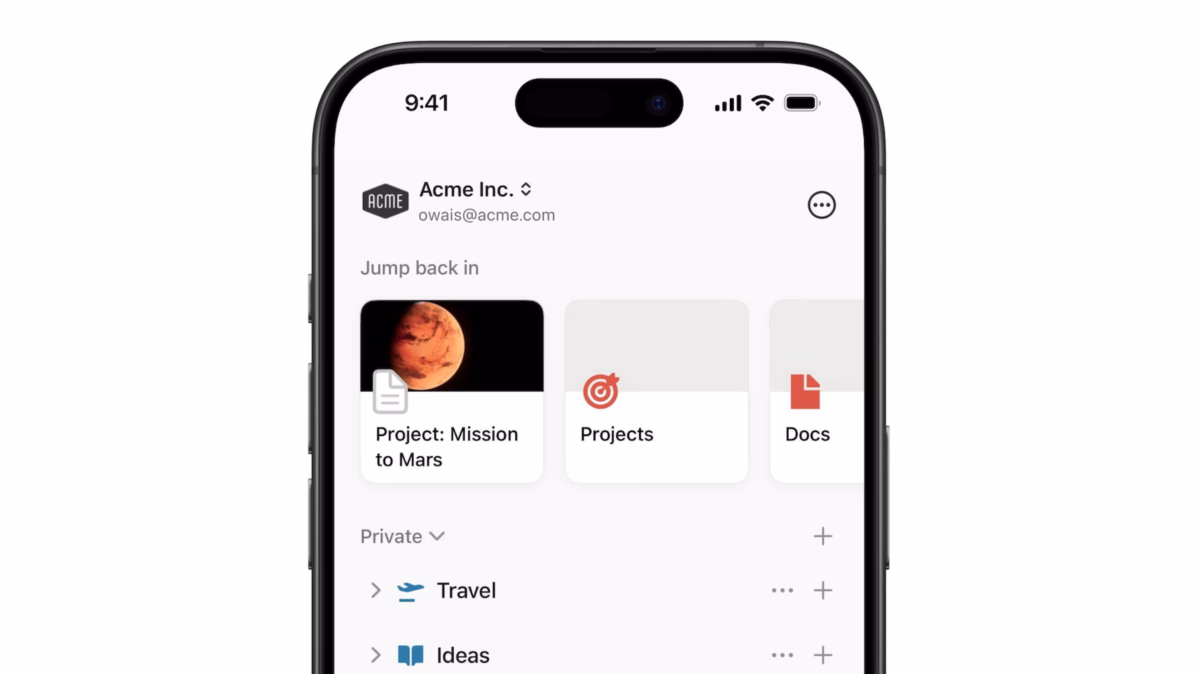 Espaces de travail sur mobile ─ bannière