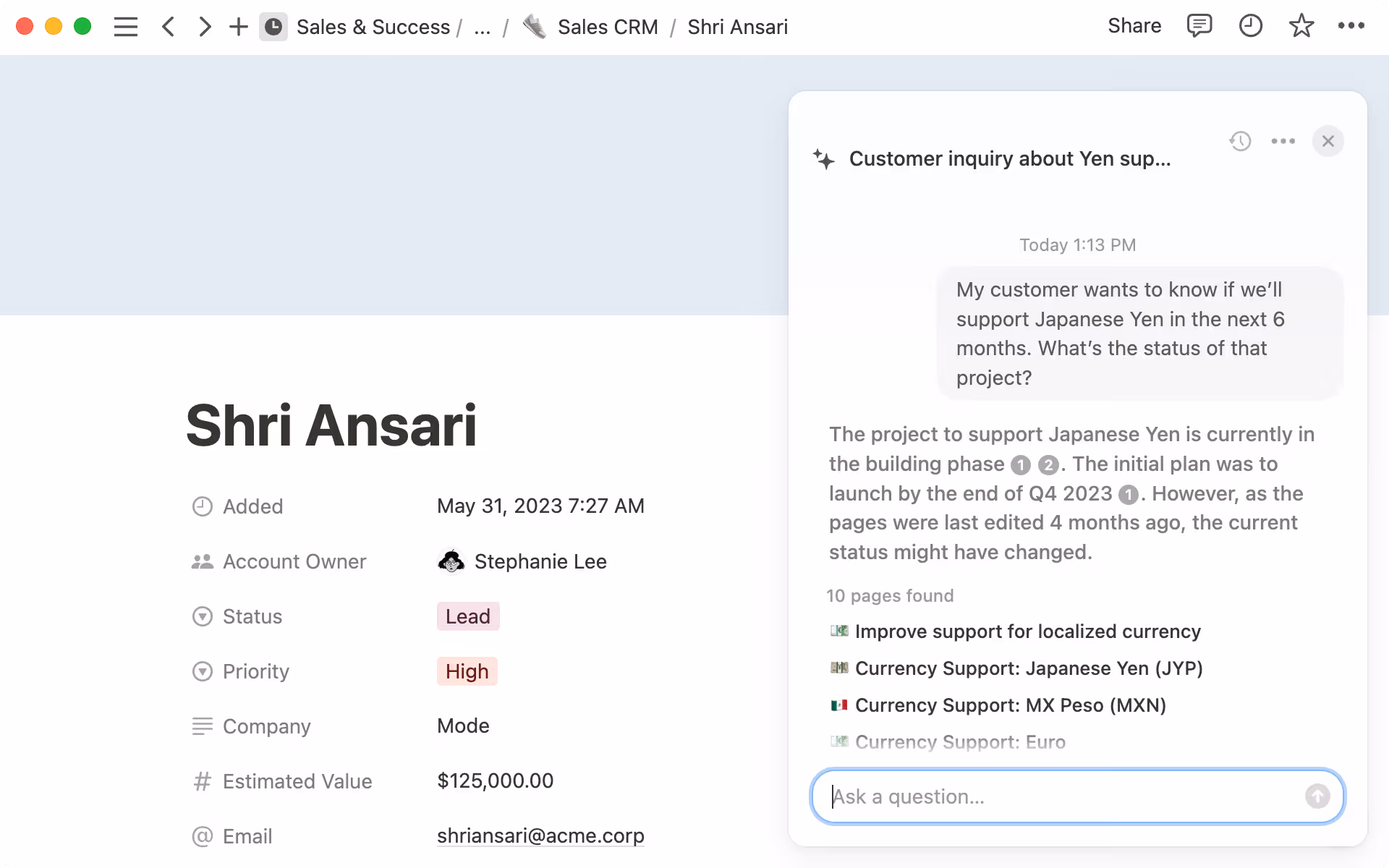 Plus besoin de tourner en rond : Q&A vous informe des dernières modifications instantanément.
