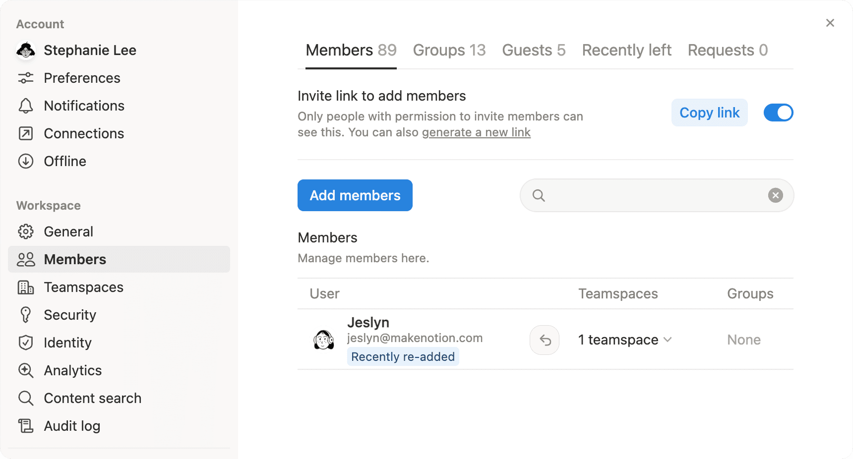 aide : restaurer le contenu et l’accès d’un utilisateur